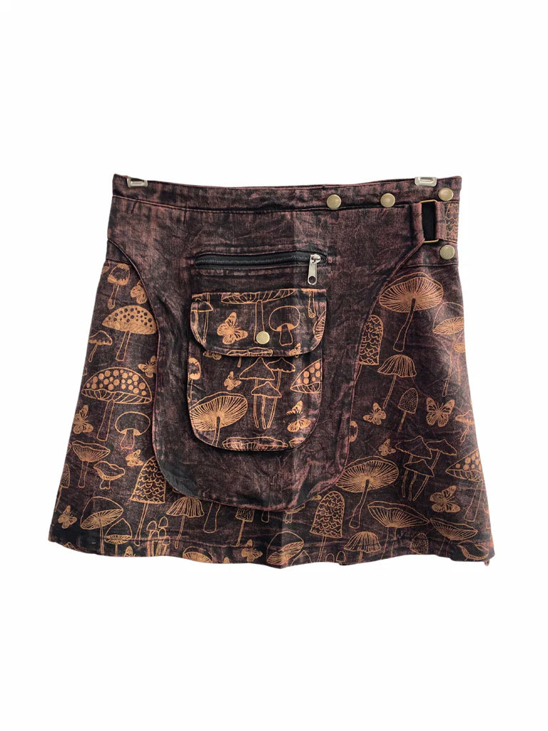 Hot Property Mushroom Mini Skirt - Purple