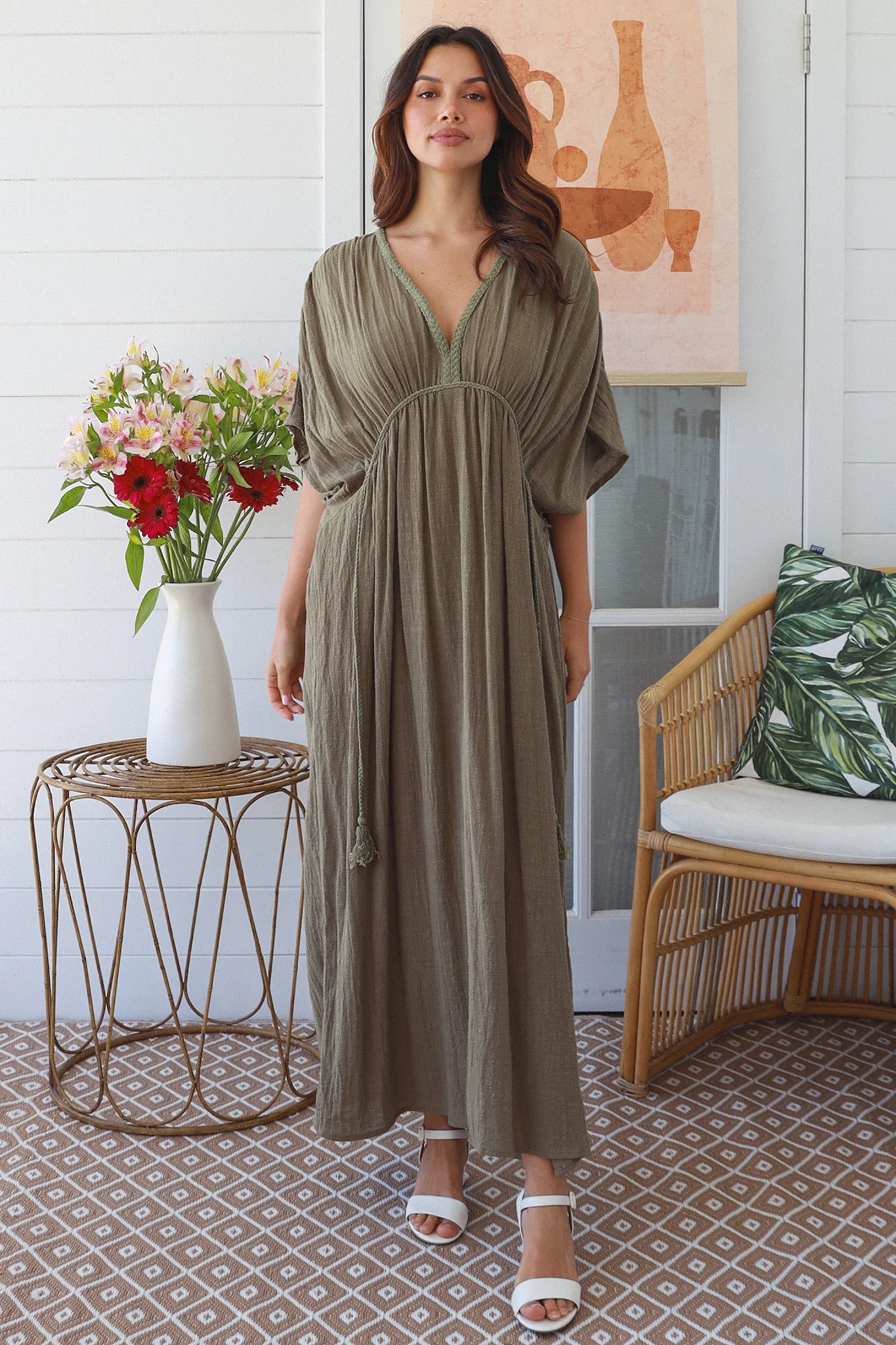 Eden Dress Khaki